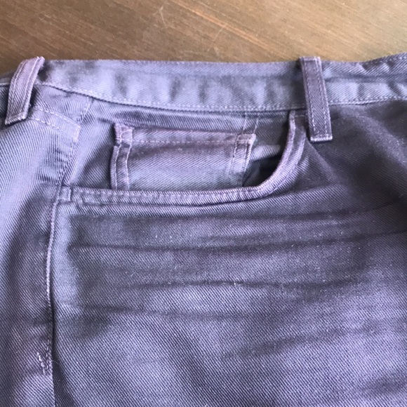 VINCE PLUM COLOUR BUTTON FLY JEANS - Picture 7 of 7